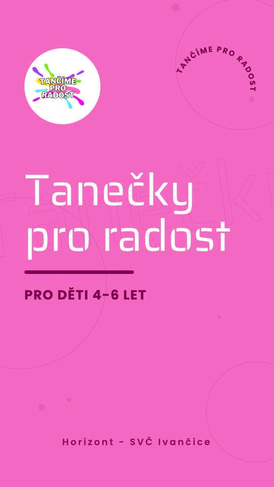 Motion graphics: Tanečky pro radost